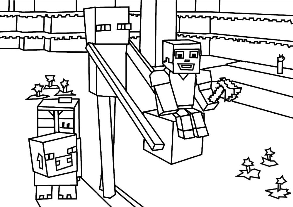 Endermen coloriage