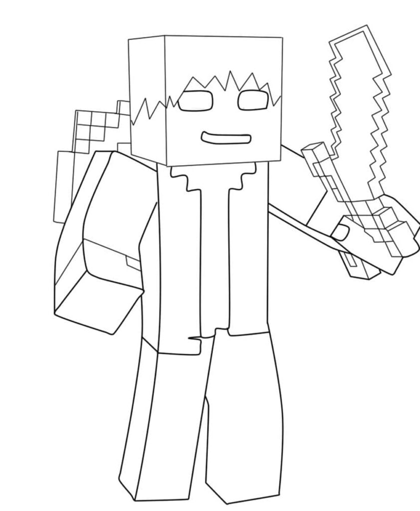 Herobrine pour colorer