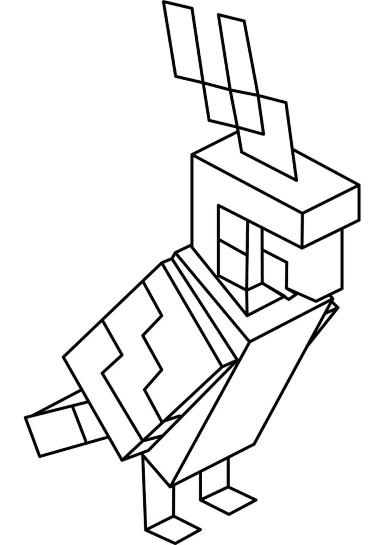 색상에 minecraft 앵무새