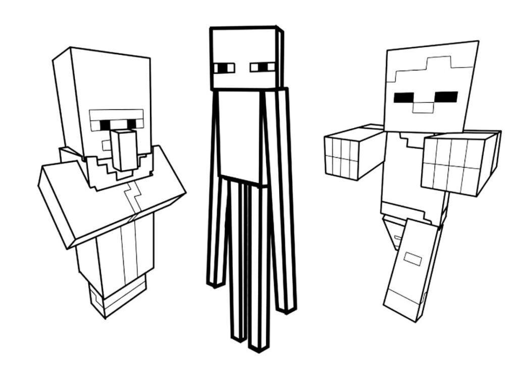  Coloriages Minecraft