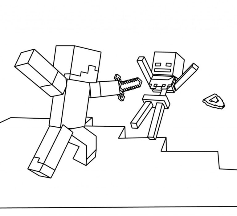  Coloriages Minecraft