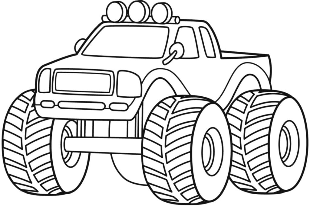 Monstertruck kleurplaten