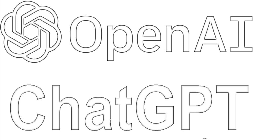Chat GPT logotipas spalvinti