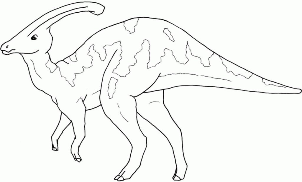 Parasaurus omaľovánky 
