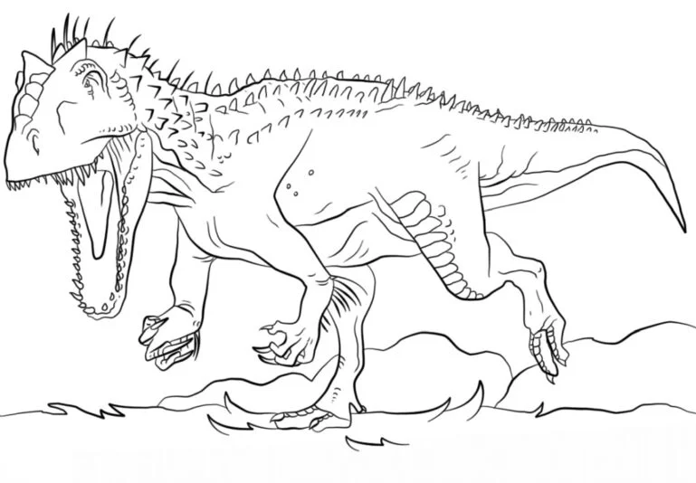 En farlig, rovdinosaur