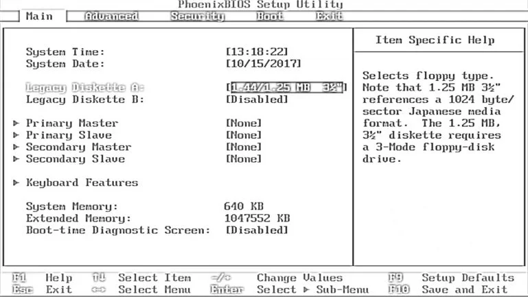 Omaľovánky Phoenix BIOS