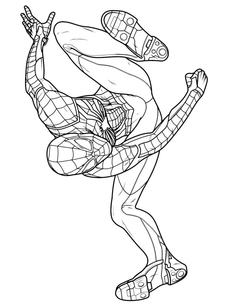 Spider-Man faller