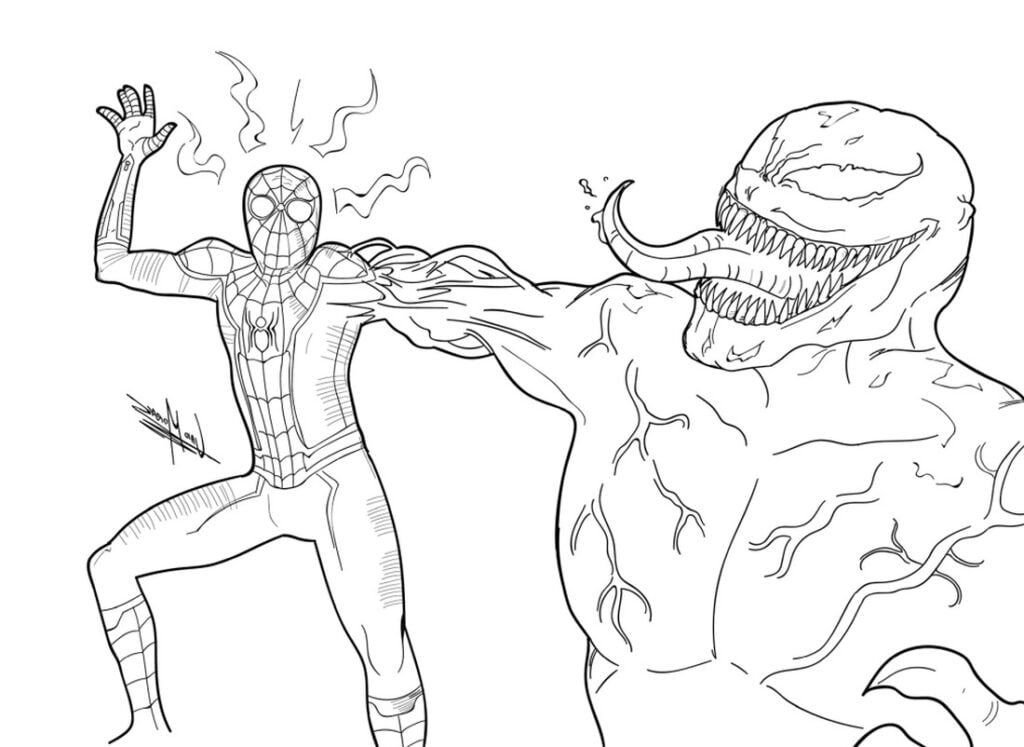 Spider-Man met Venom