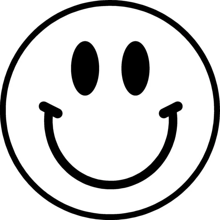 Smiley simbool om in te kleur