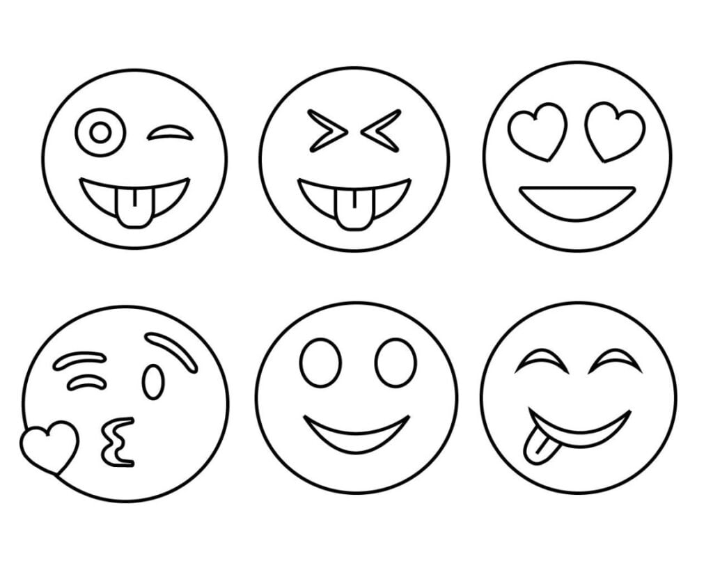 Smileys coloriage