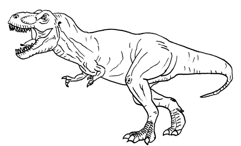 Trex Tyrex kolorowanki