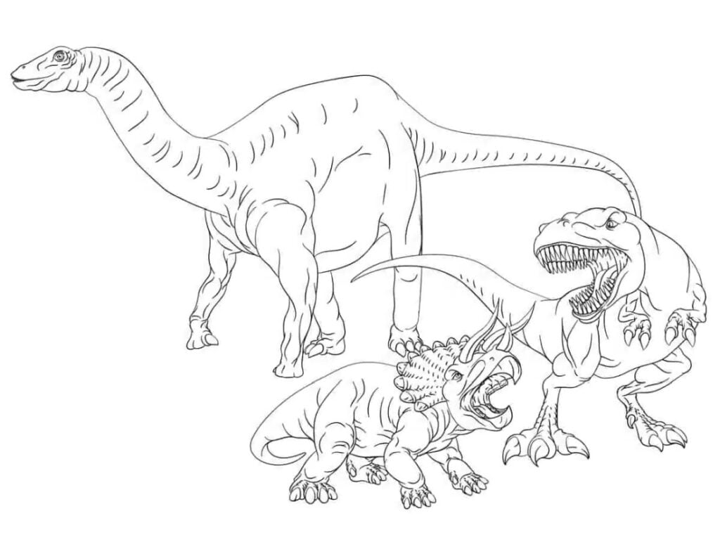 Kolm dinosaurust