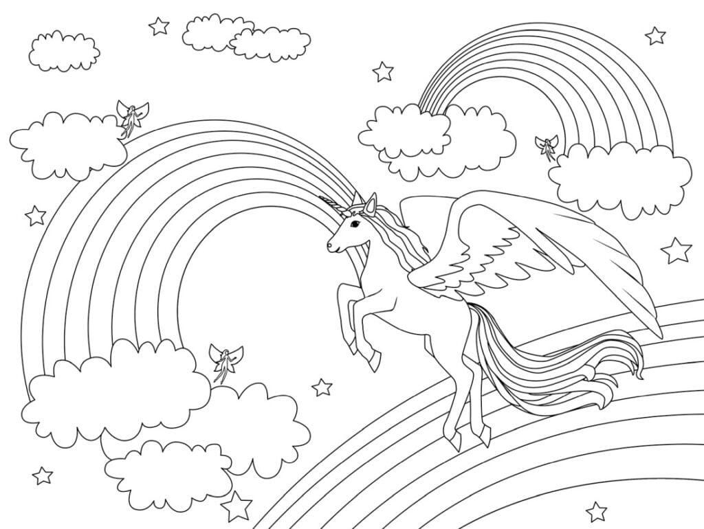 Unicorno nel cielo