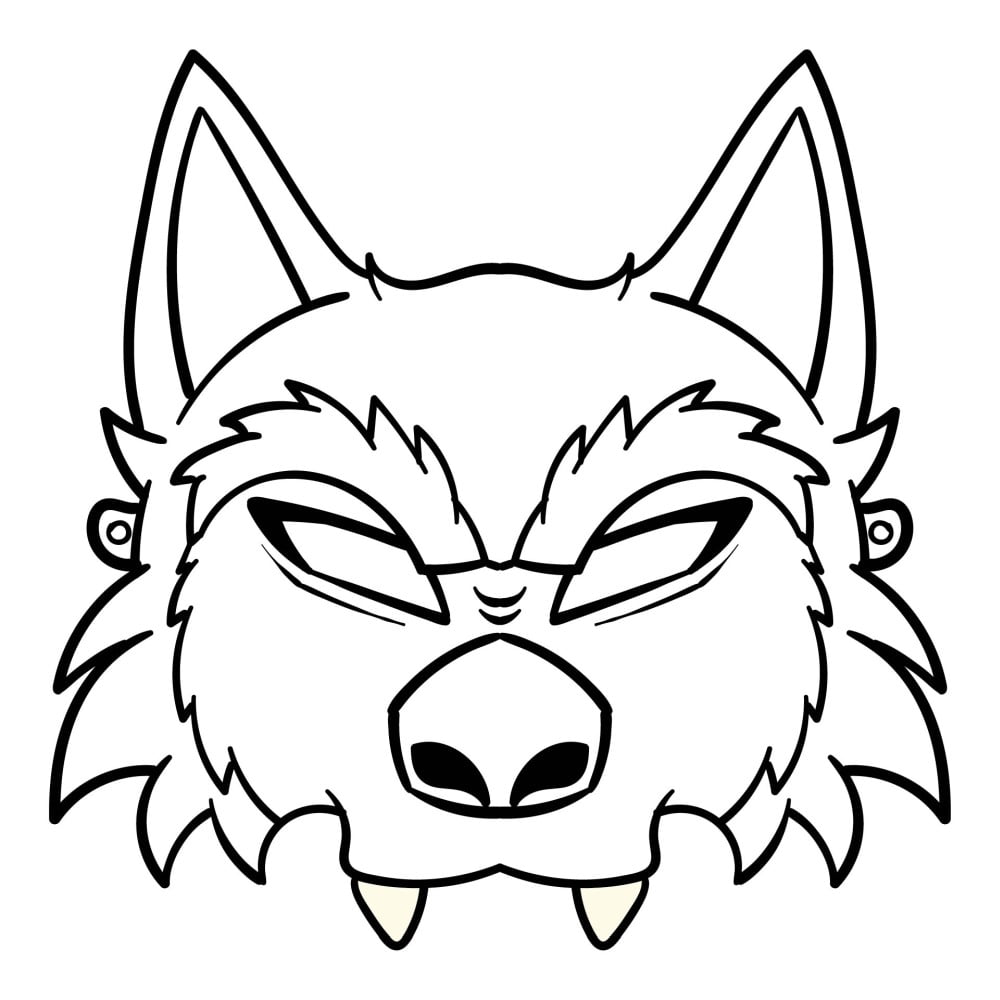Wolf masker