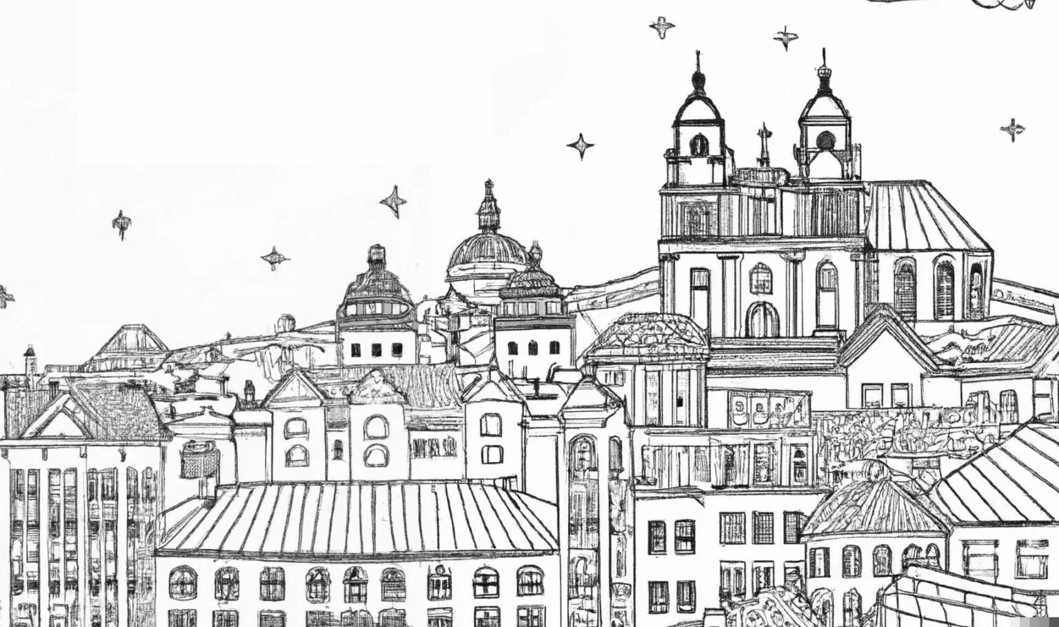 Вінієві дахи, старе місто, старе місто