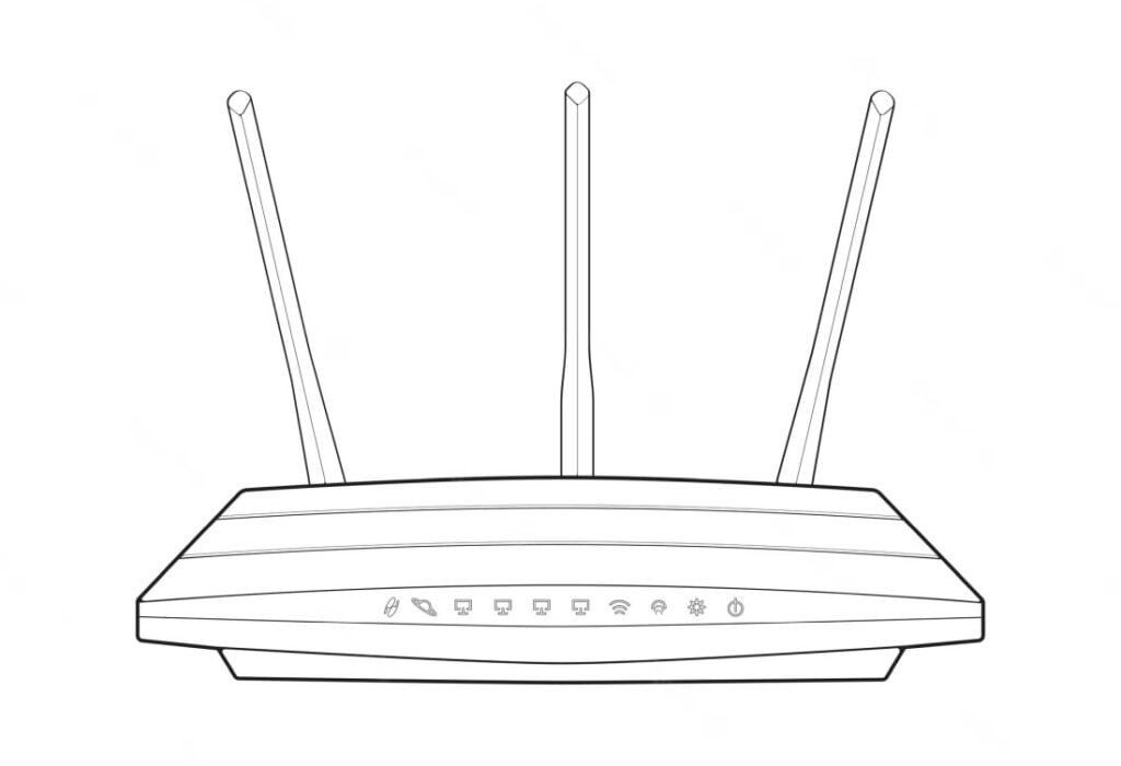 Internet router színező