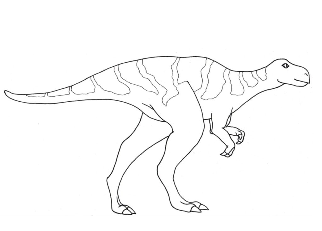 Dinossauro herbívoro para colorir
