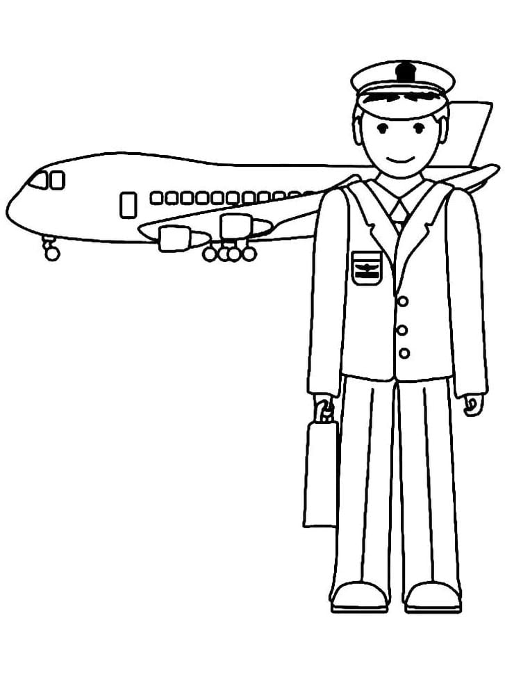 Pilot letala pobarvanka
