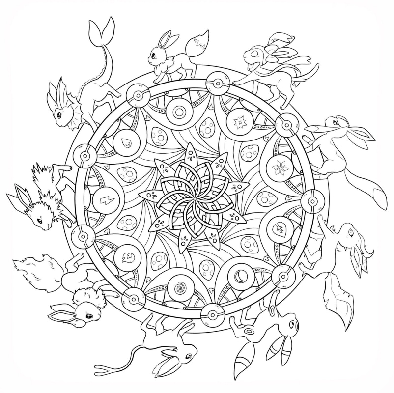 Pokémon mandala pokémon