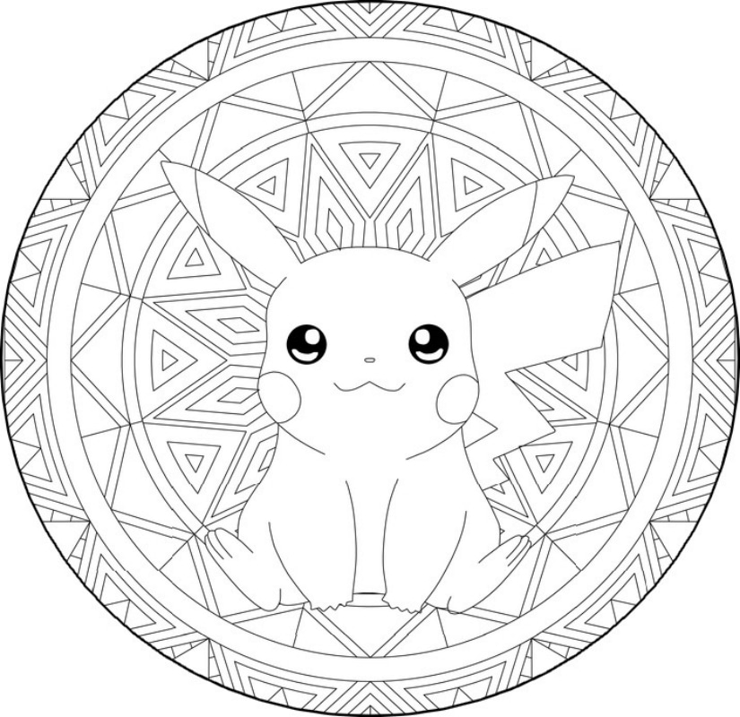 Mandala pokemon Pikachu