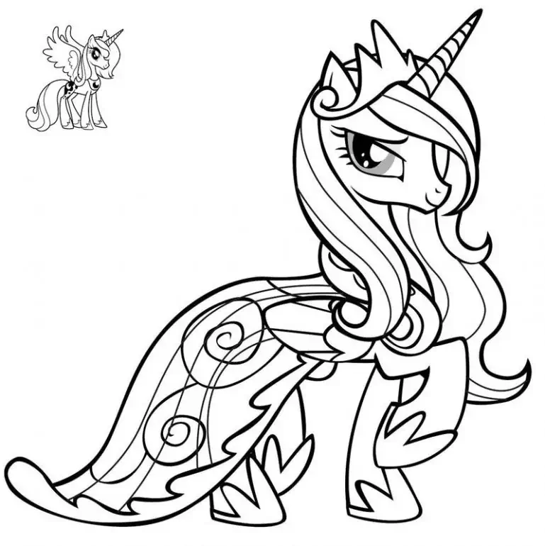 Pony-Einhorn Ausmalbilder