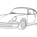 着色する車