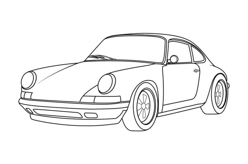 colorear porsche