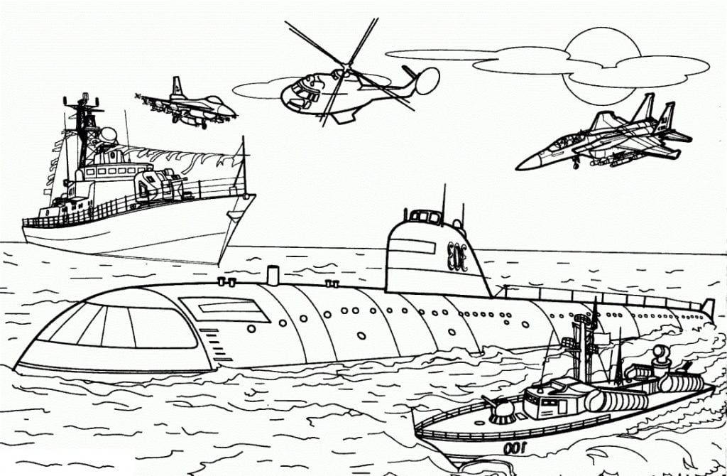 buque de guerra submarino