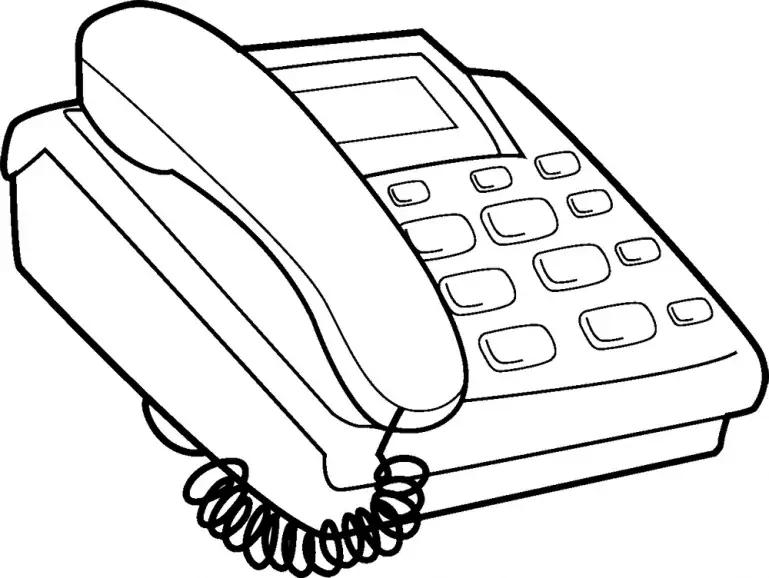 Mobilný telefón omaľovánky 