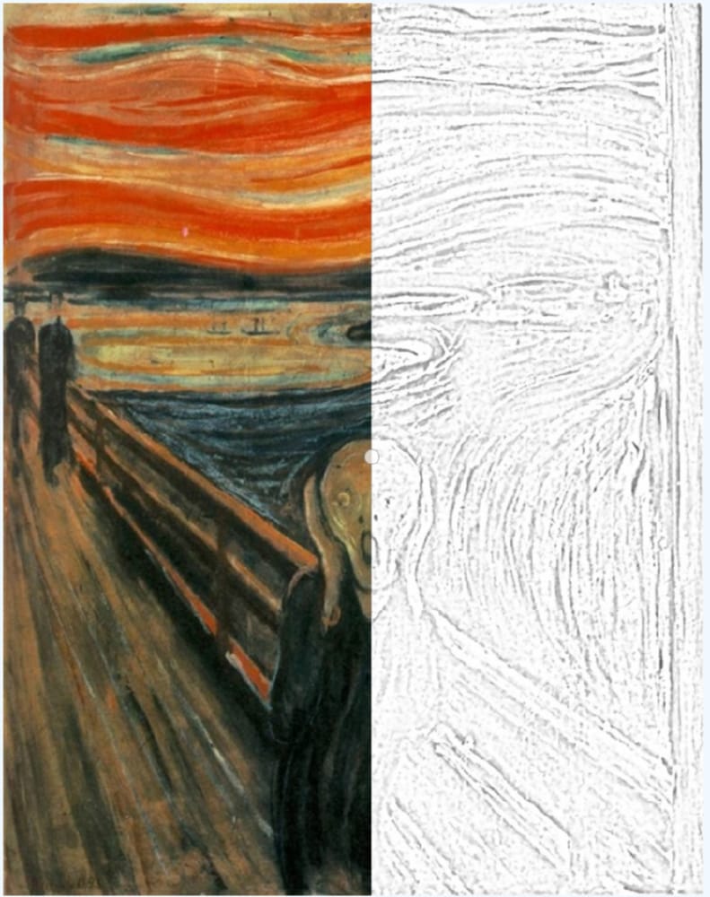 Painting Scream/Scream deur Edvard Munch