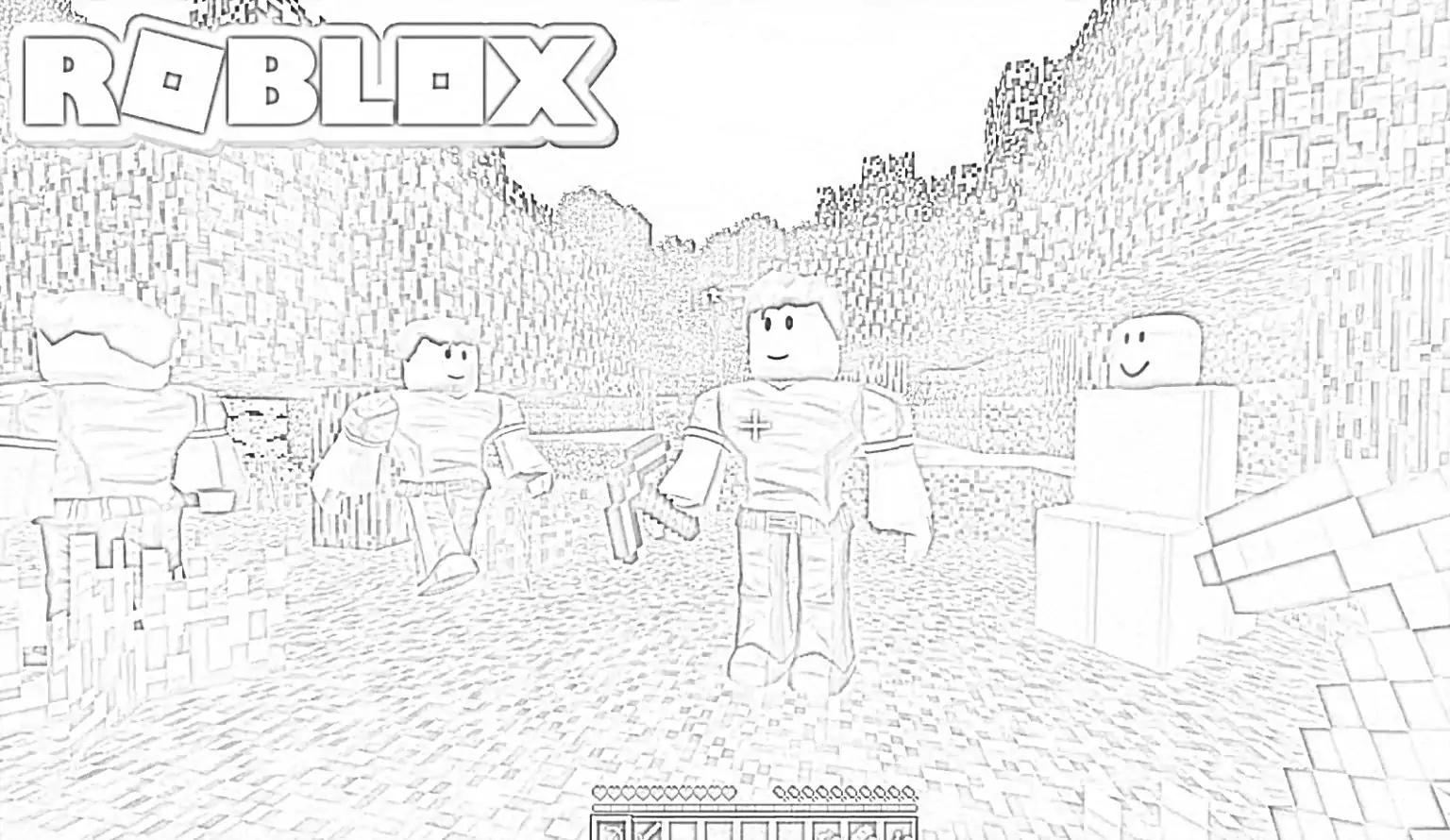 Roblox spil farvelægning