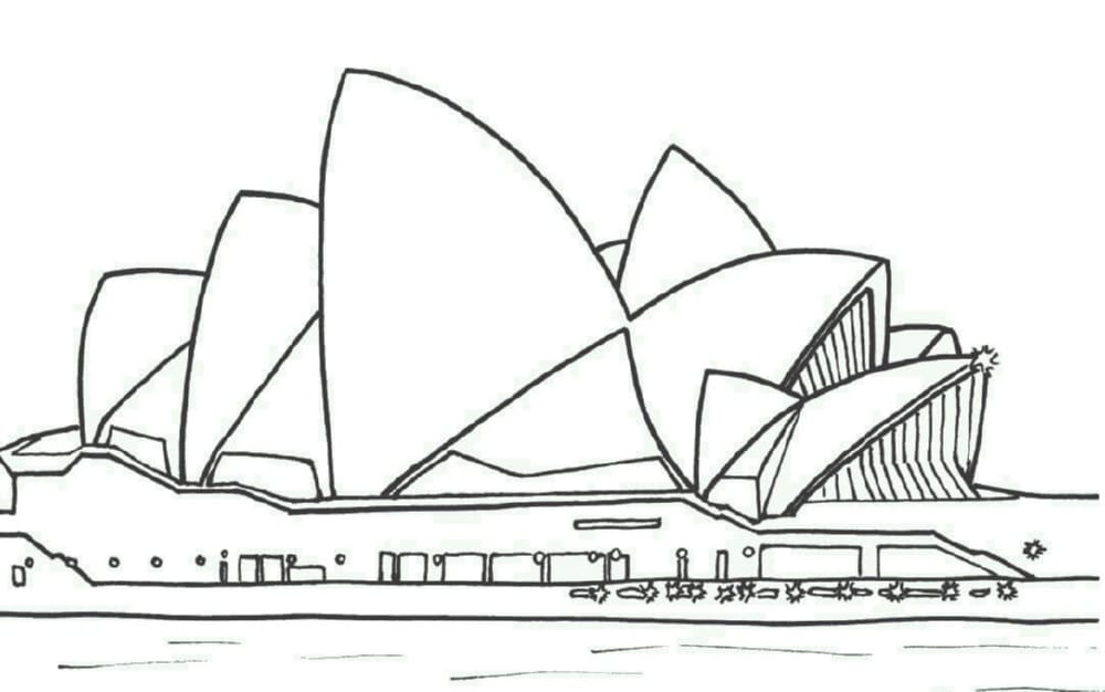 Sydney para colorir