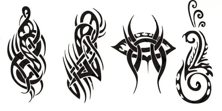 Mandalos tatuiruočių simboliai ir ornamentai spalvinimui