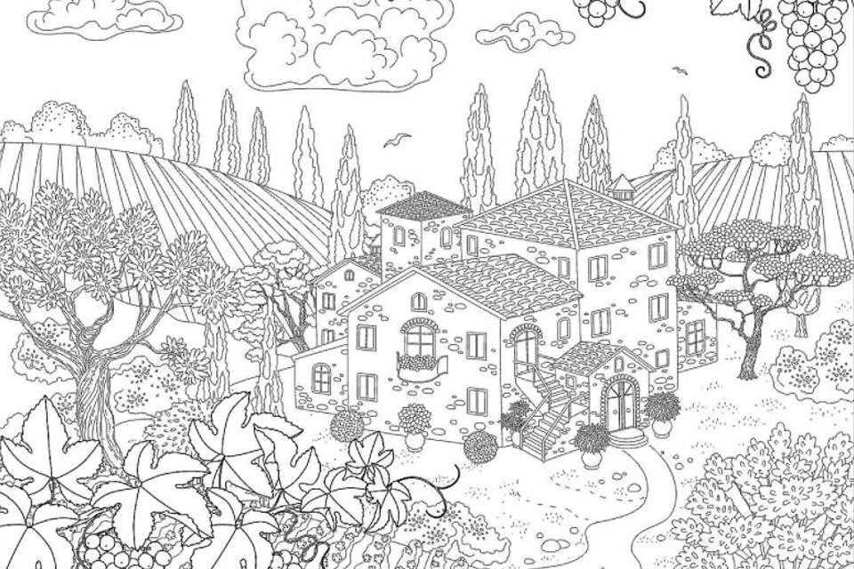 Ferme coloriage