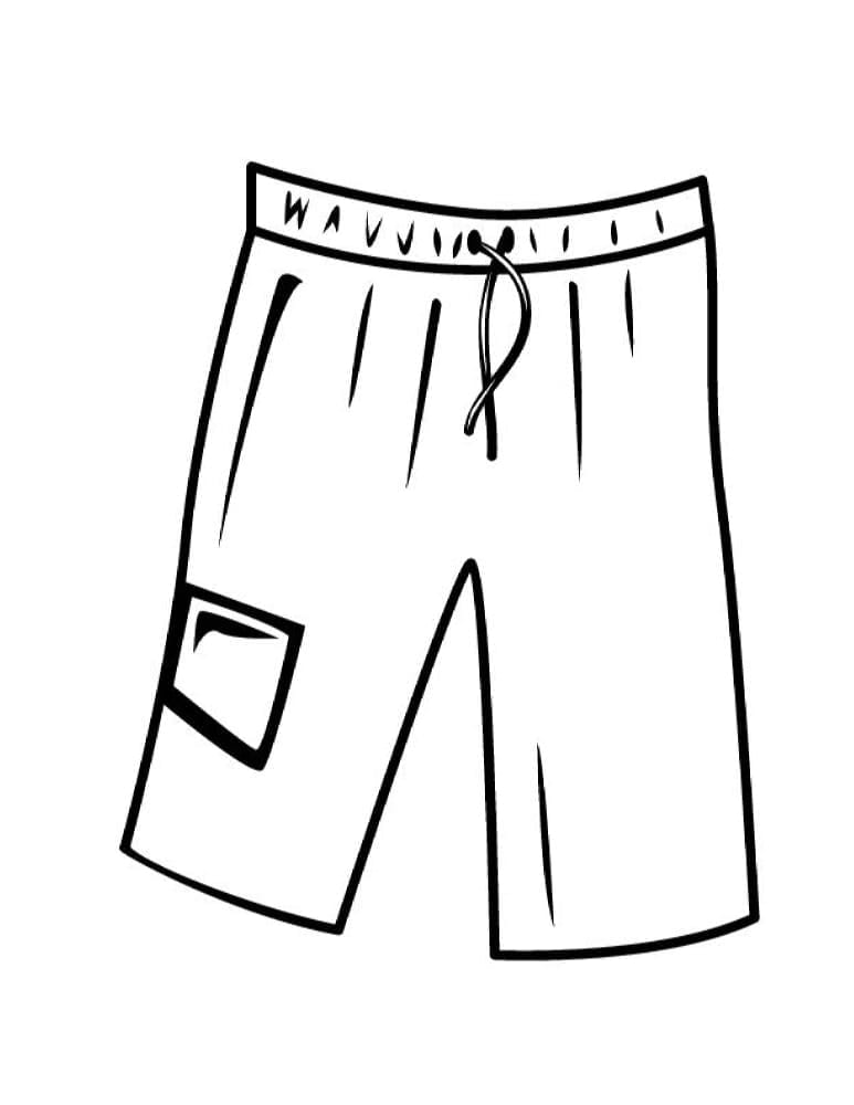 Fargede shorts