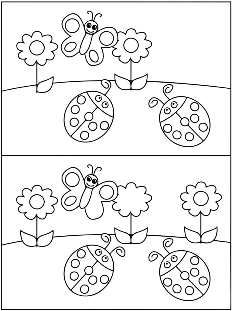 Encuentra las diferencias mariquita