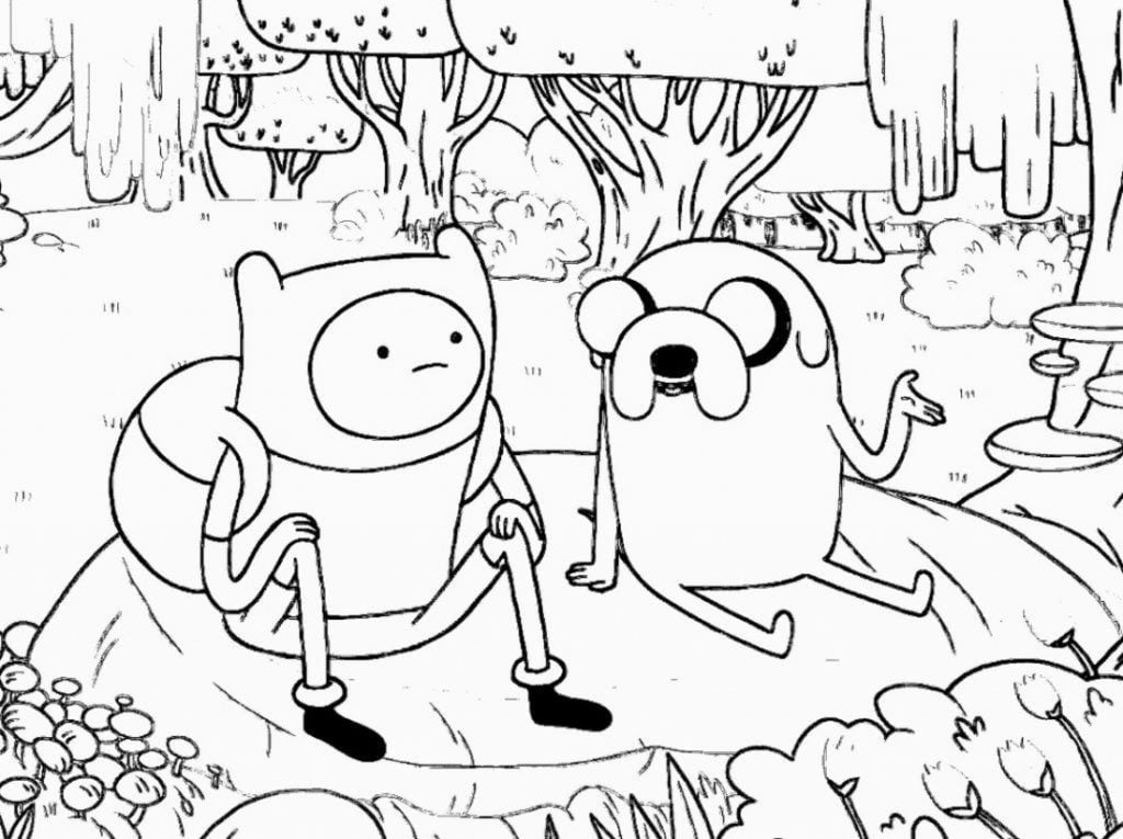 Adventure time spalvinti