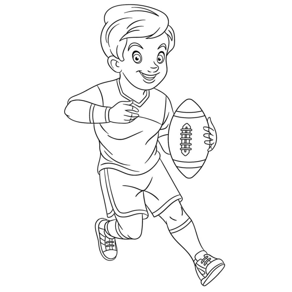 Football américain coloriage