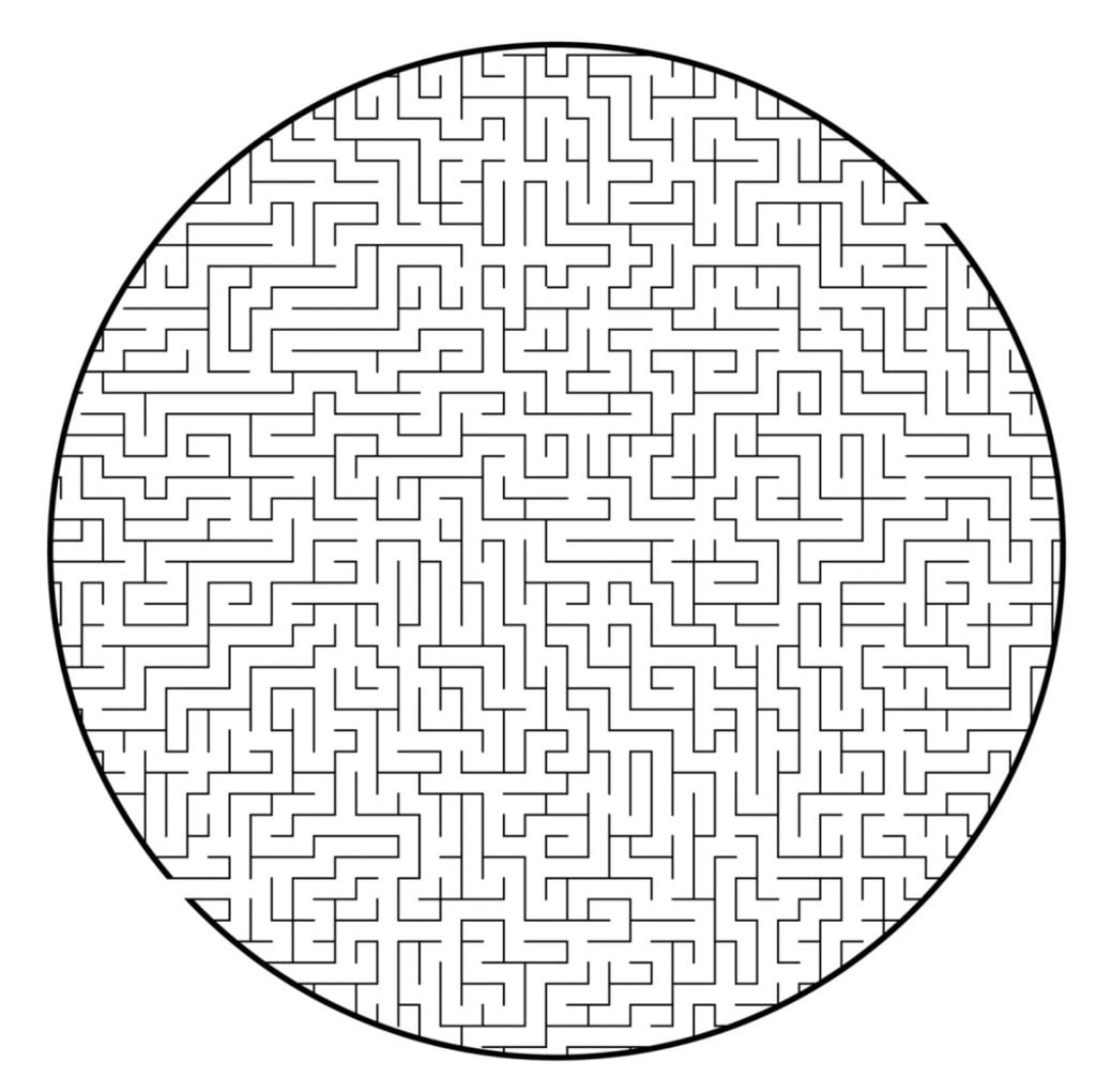 Labirintas-galvosūkis apskritas