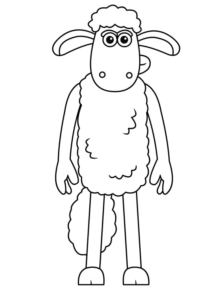 Shaun le mouton coloriage