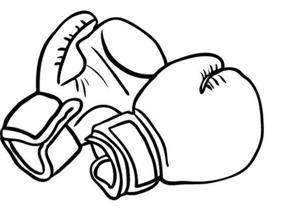 Boxing glove drawing