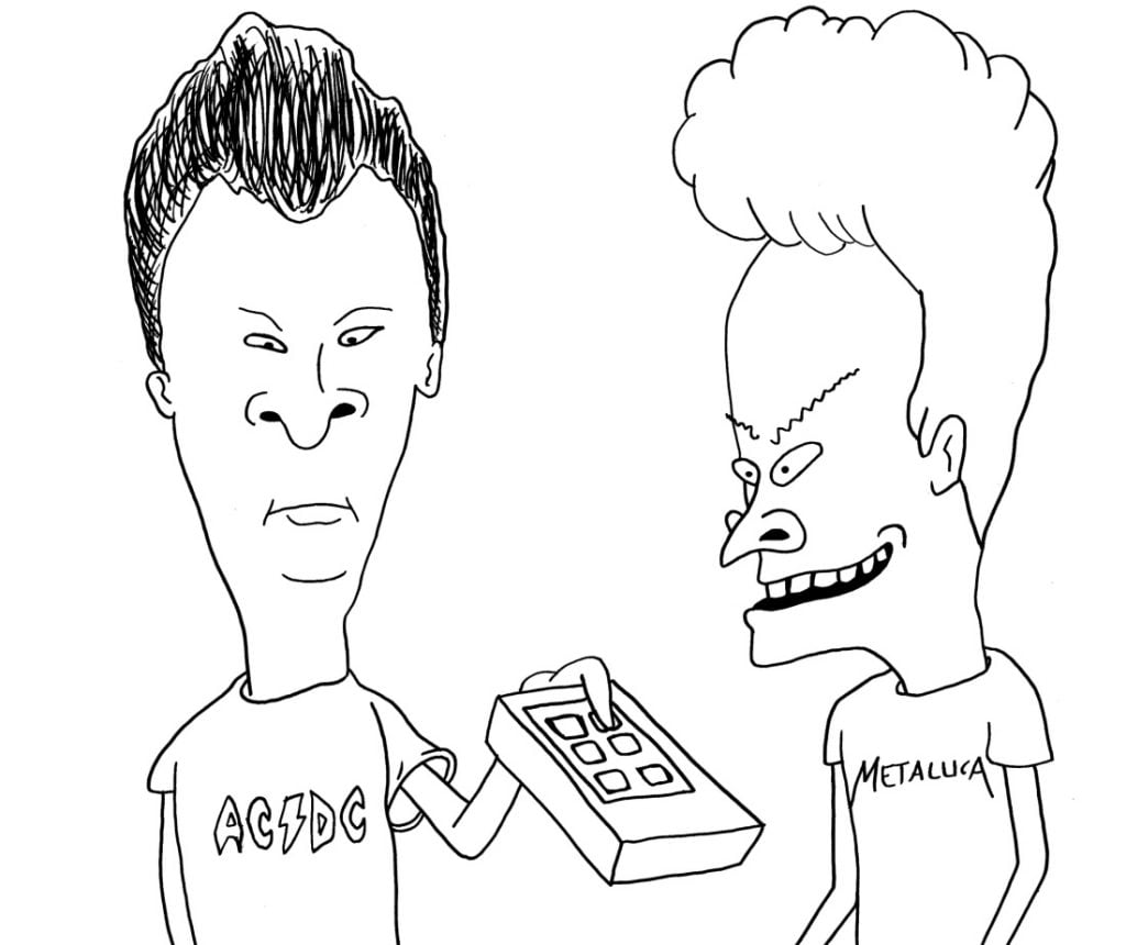 Beavis színező 