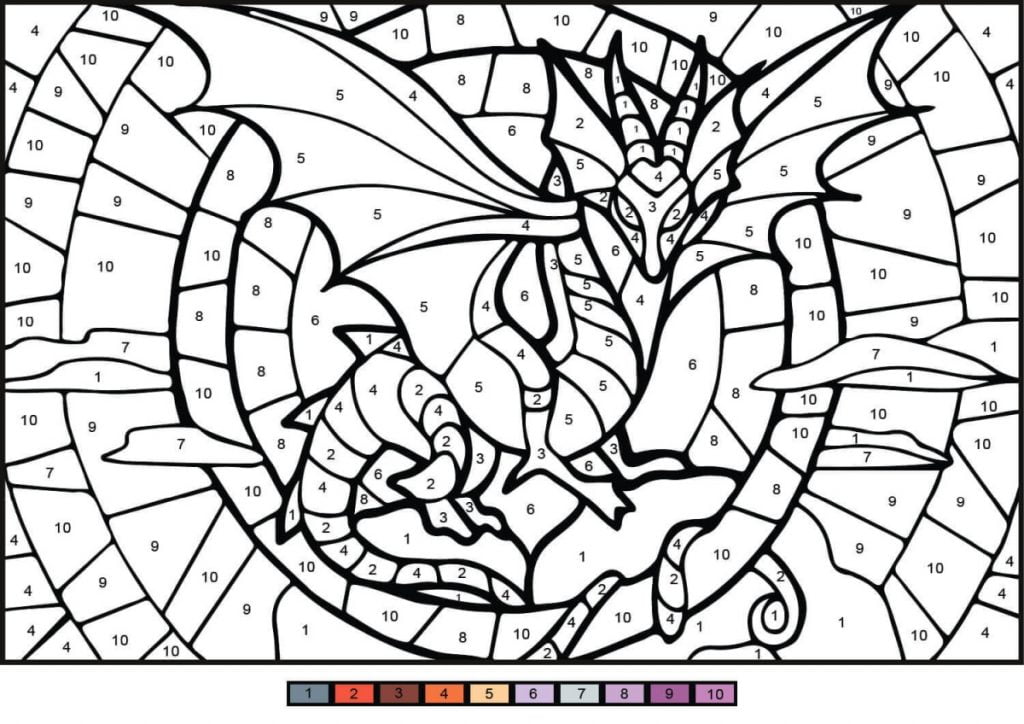 Dibujo de dragón para colorear