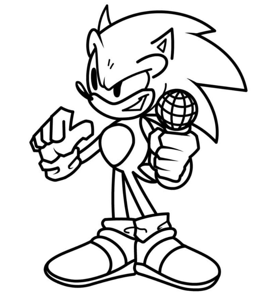 Sonic the Hedgehog om in te kleur