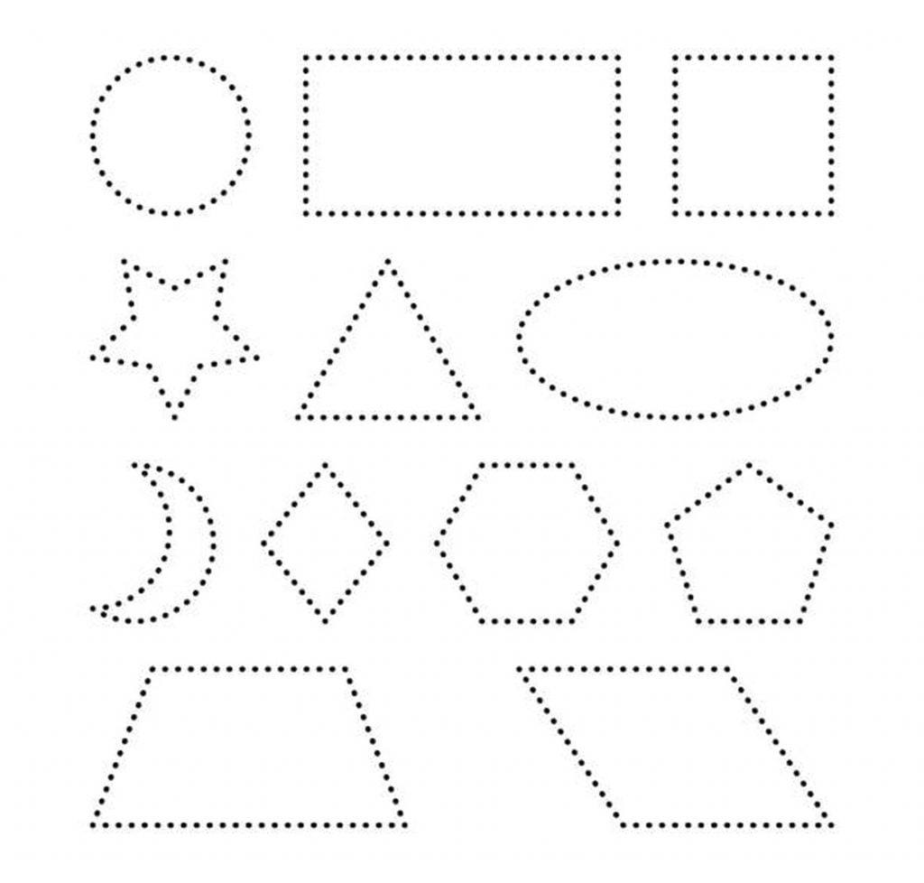 Dessin de lignes de cercle de formes pour les enfants
