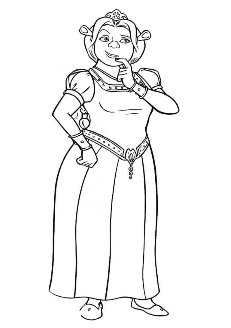 Fiona para colorear