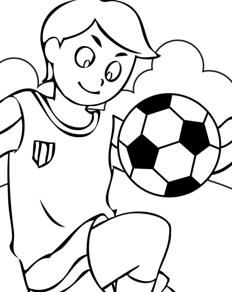 Football coloriage