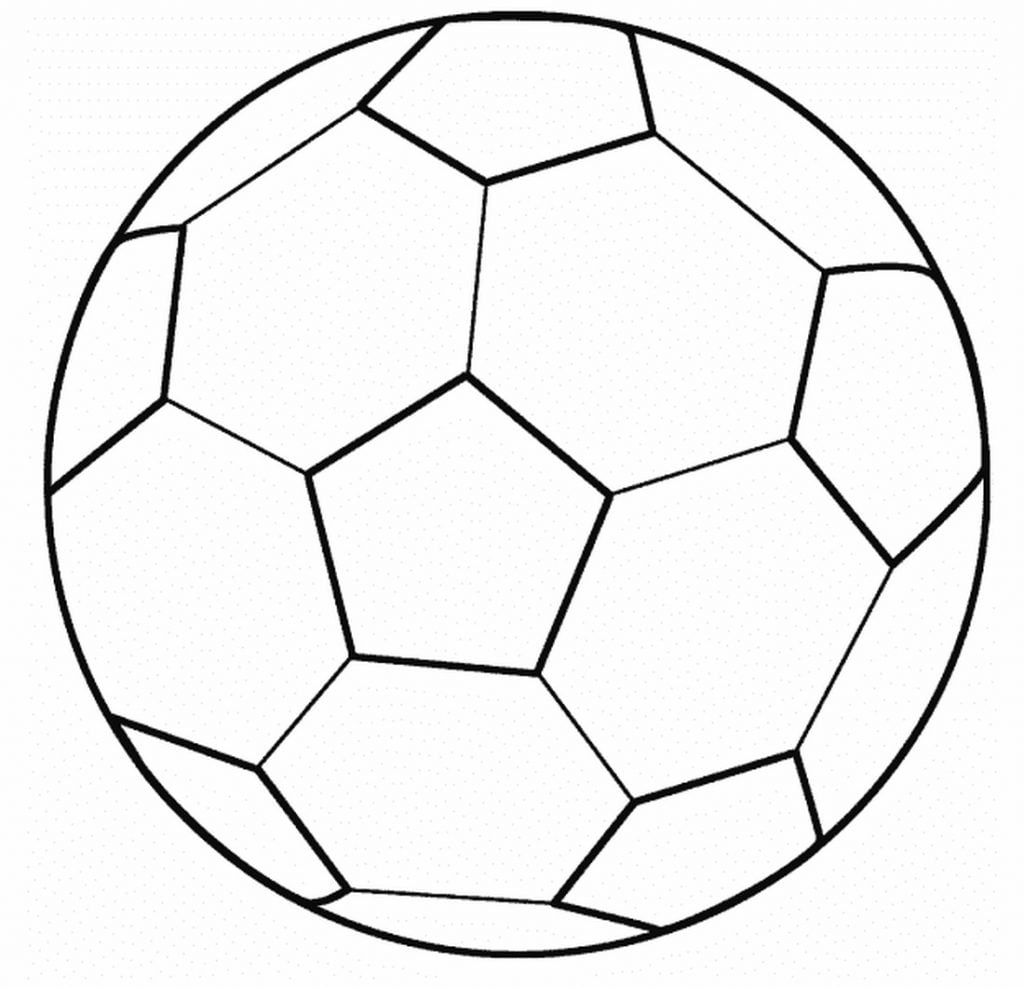 Ballon de football coloriage