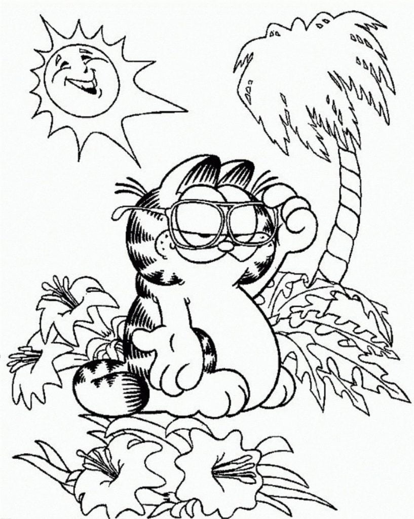 garfield en la naturaleza