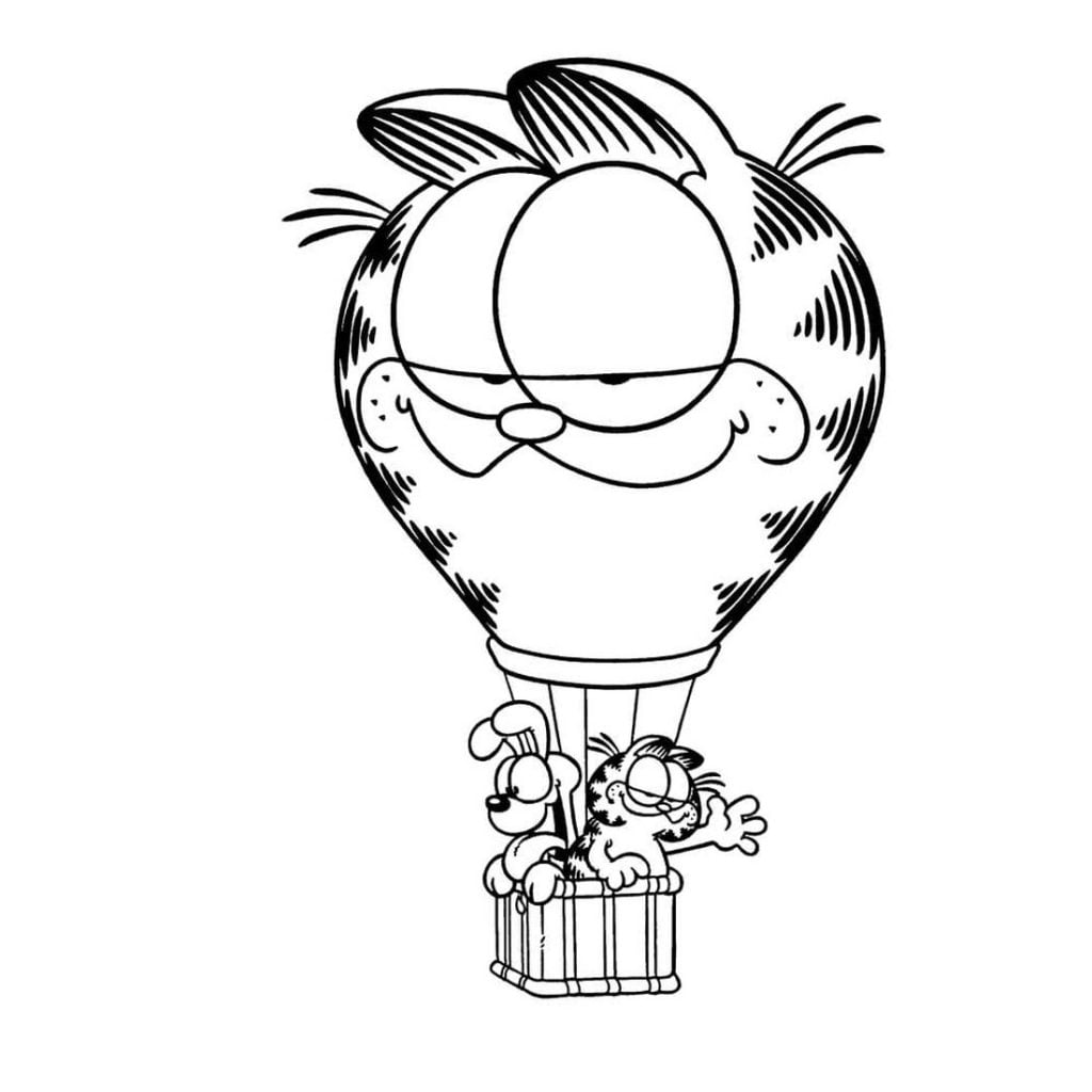 Garfield vlieë teken